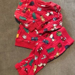 H&M organic cotton Christmas pajama set
